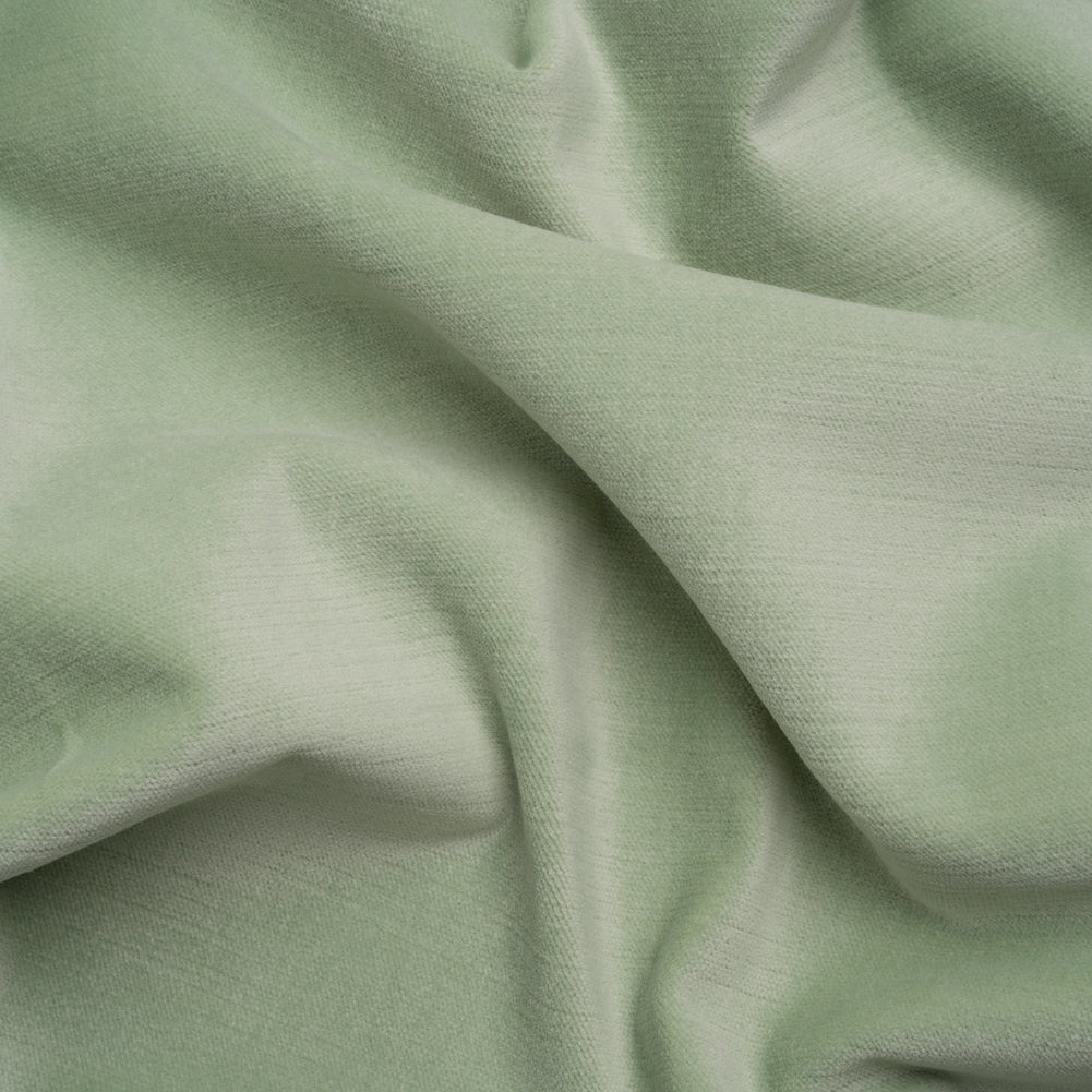 Polyester and Cotton Upholstery Velvet - Neo-Mint - Corry Collection Polyester and Cotton Upholstery Velvet - Neo-Mint - Corry Collection