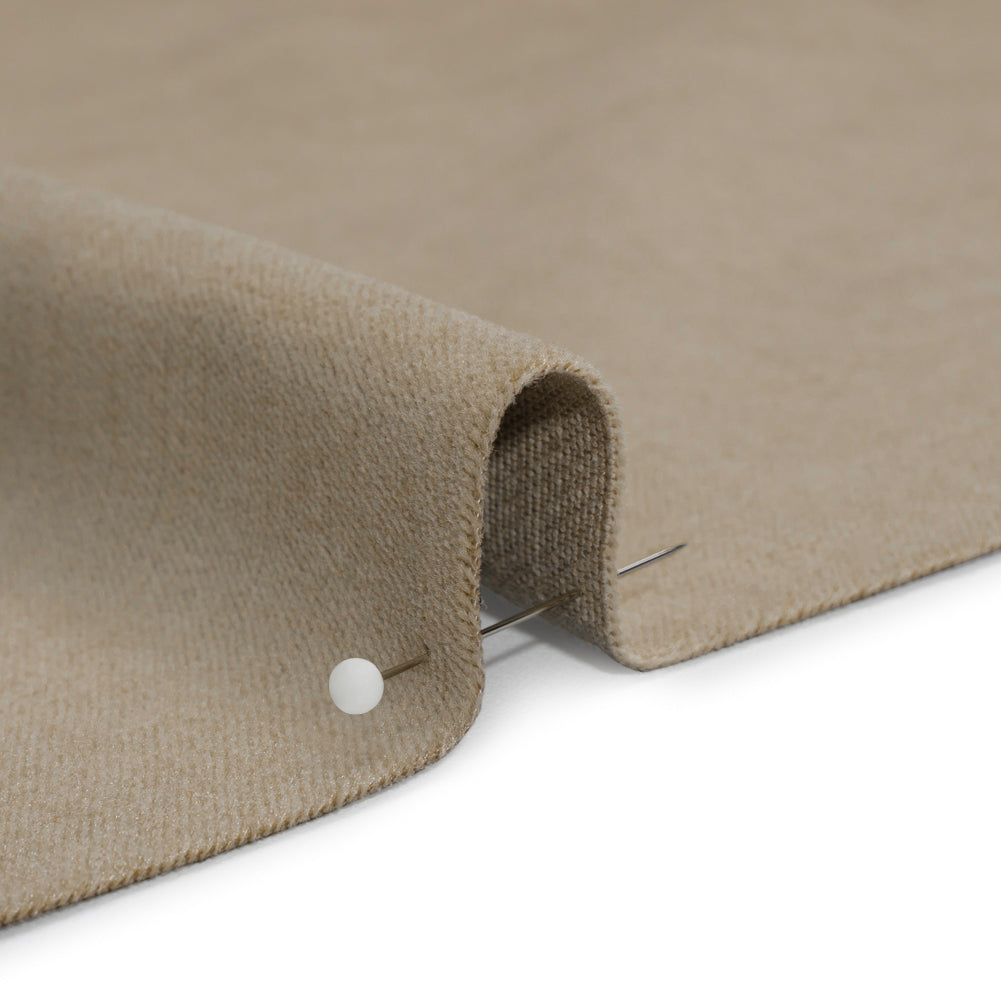 Polyester and Cotton Upholstery Velvet - Pebble - Corry Collection Detail Polyester and Cotton Upholstery Velvet - Pebble - Corry Collection Detail