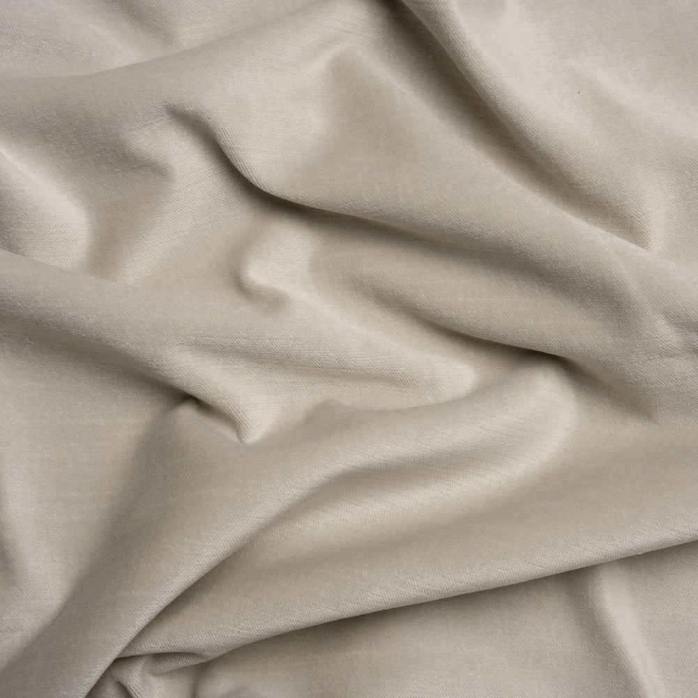 Polyester and Cotton Upholstery Velvet - Platinum - Corry Collection Polyester and Cotton Upholstery Velvet - Platinum - Corry Collection