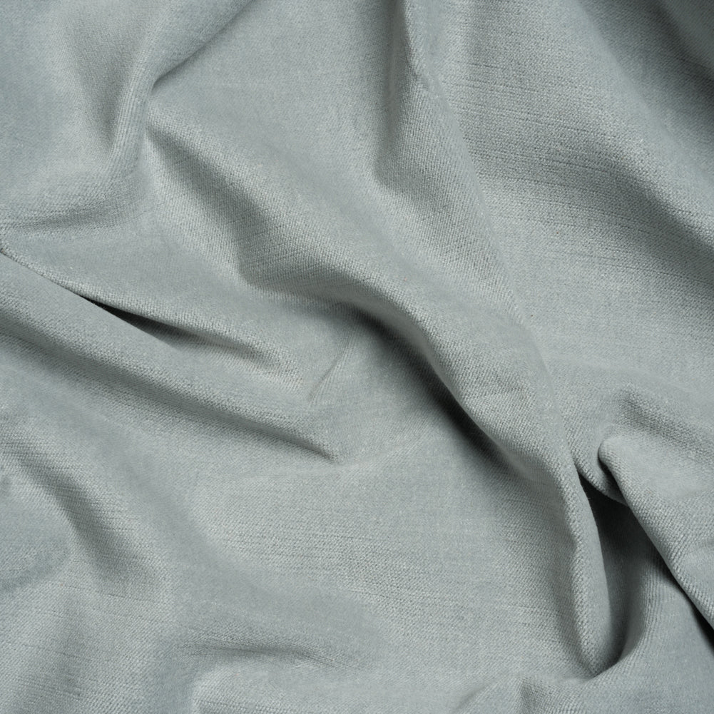 Polyester and Cotton Upholstery Velvet - Sky - Corry Collection Polyester and Cotton Upholstery Velvet - Sky - Corry Collection
