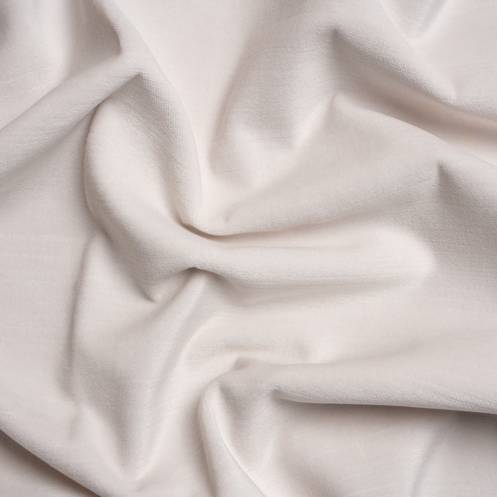 Polyester and Cotton Upholstery Velvet - Snow - Corry Collection Polyester and Cotton Upholstery Velvet - Snow - Corry Collection