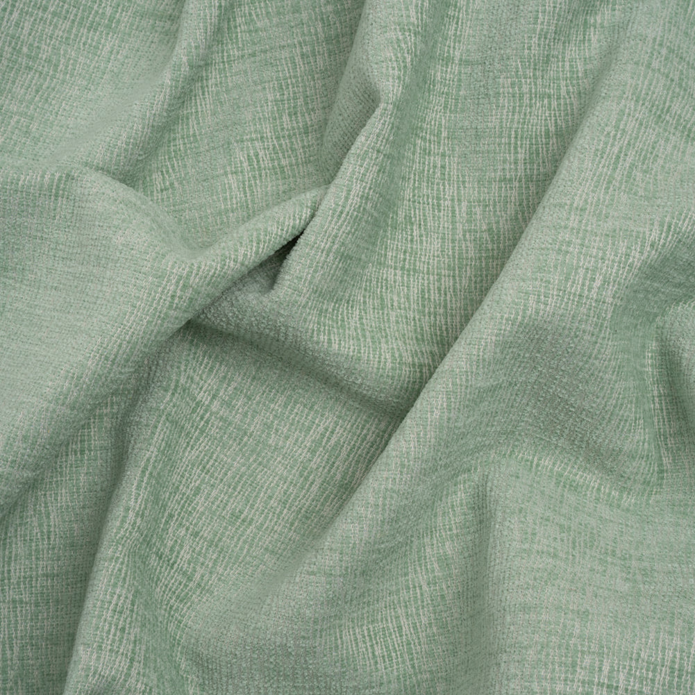 Chenille Upholstery Woven with Latex Backing - Aqua - Lovell Collection Chenille Upholstery Woven with Latex Backing - Aqua - Lovell Collection