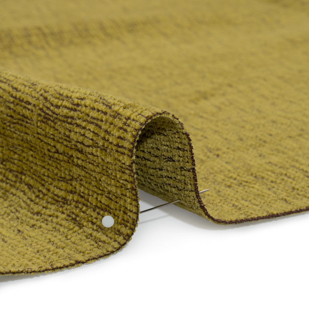 Chenille Upholstery Woven with Latex Backing - Avocado - Lovell Collection Detail Chenille Upholstery Woven with Latex Backing - Avocado - Lovell Collection Detail