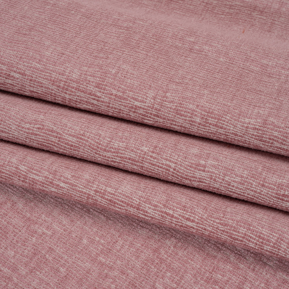 Chenille Upholstery Woven with Latex Backing - Blush - Lovell Collection Folded Chenille Upholstery Woven with Latex Backing - Blush - Lovell Collection Folded
