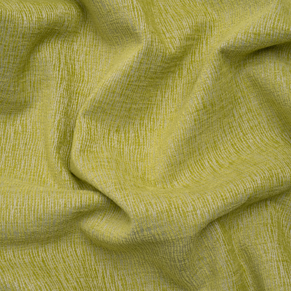 Chenille Upholstery Woven with Latex Backing - Lime - Lovell Collection Chenille Upholstery Woven with Latex Backing - Lime - Lovell Collection