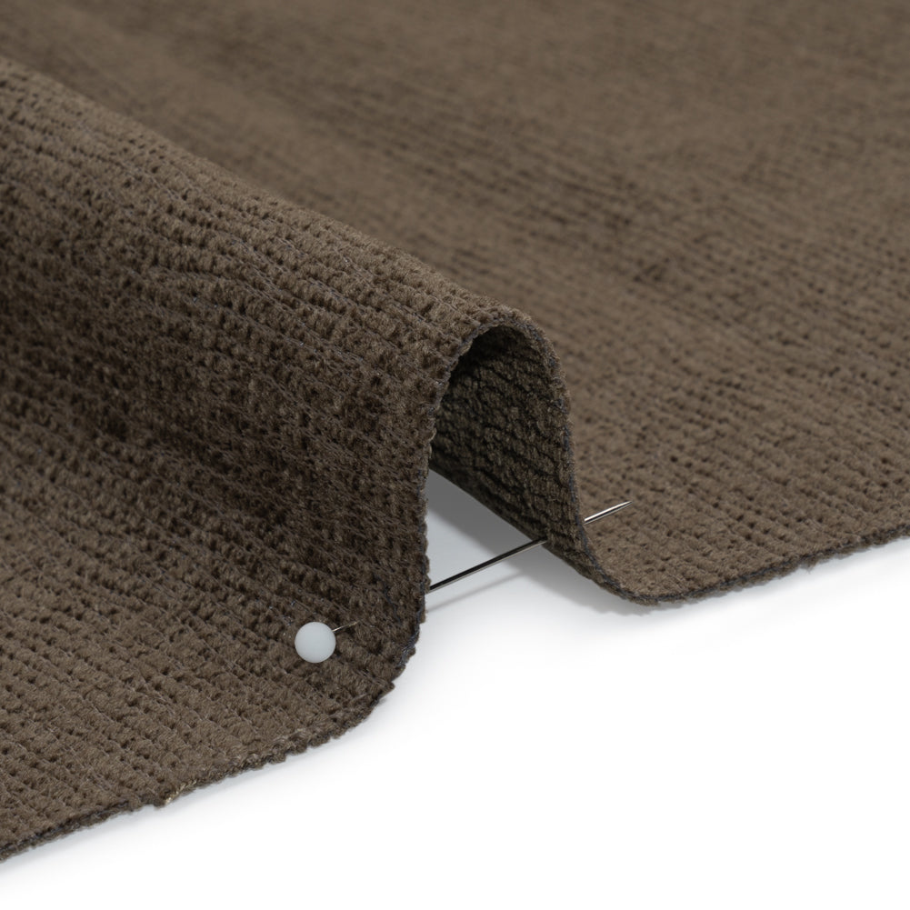 Chenille Upholstery Woven with Latex Backing - Obsidian - Lovell Collection Detail Chenille Upholstery Woven with Latex Backing - Obsidian - Lovell Collection Detail