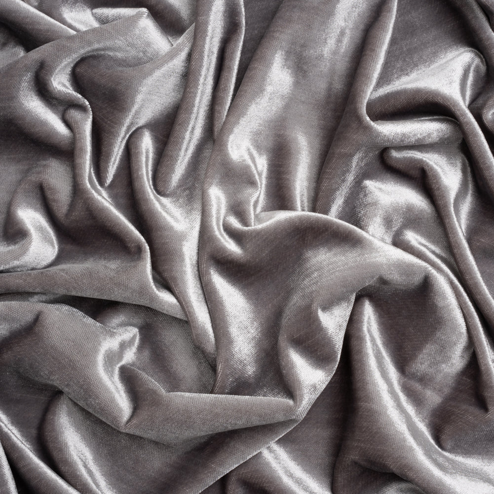 Textured Upholstery Velvet - Chrome - Ainslie Collection Textured Upholstery Velvet - Chrome - Ainslie Collection