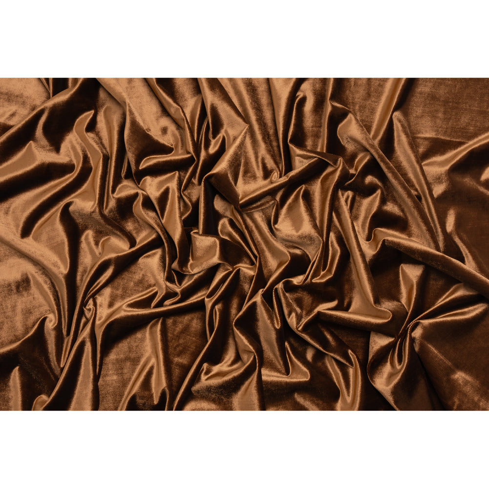 Textured Upholstery Velvet - Copper - Ainslie Collection Full Textured Upholstery Velvet - Copper - Ainslie Collection Full
