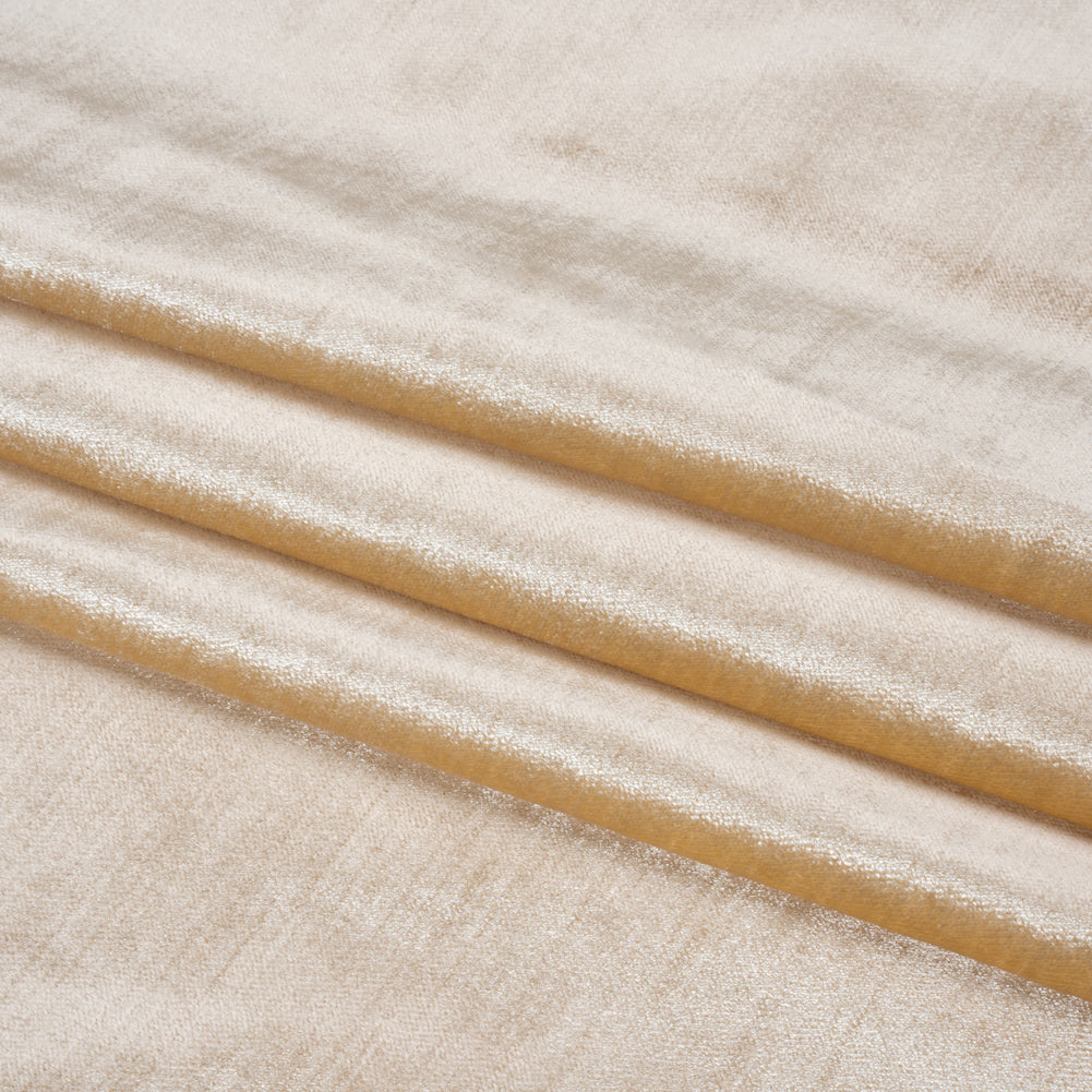 Textured Upholstery Velvet - Cream - Ainslie Collection Folded Textured Upholstery Velvet - Cream - Ainslie Collection Folded