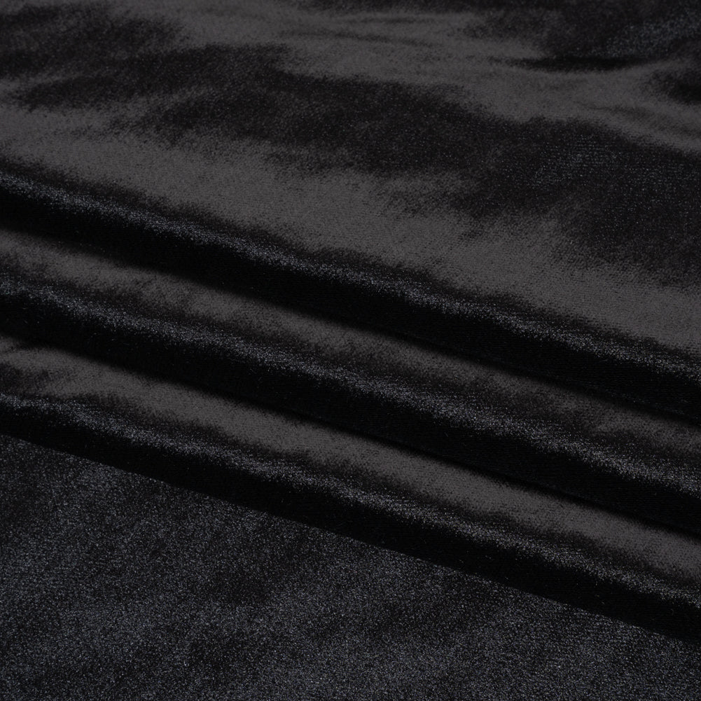 Textured Upholstery Velvet - Ebony - Ainslie Collection Folded Textured Upholstery Velvet - Ebony - Ainslie Collection Folded