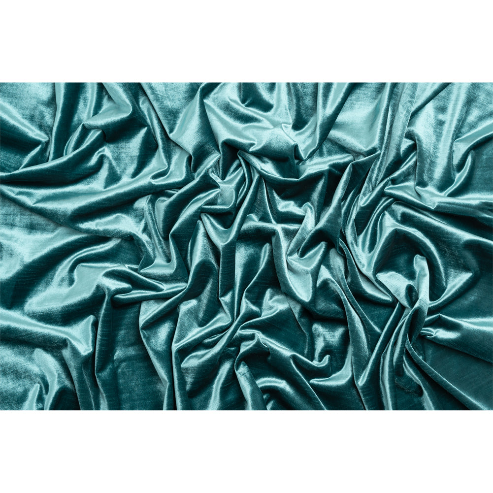Textured Upholstery Velvet - Peacock - Ainslie Collection Full Textured Upholstery Velvet - Peacock - Ainslie Collection Full