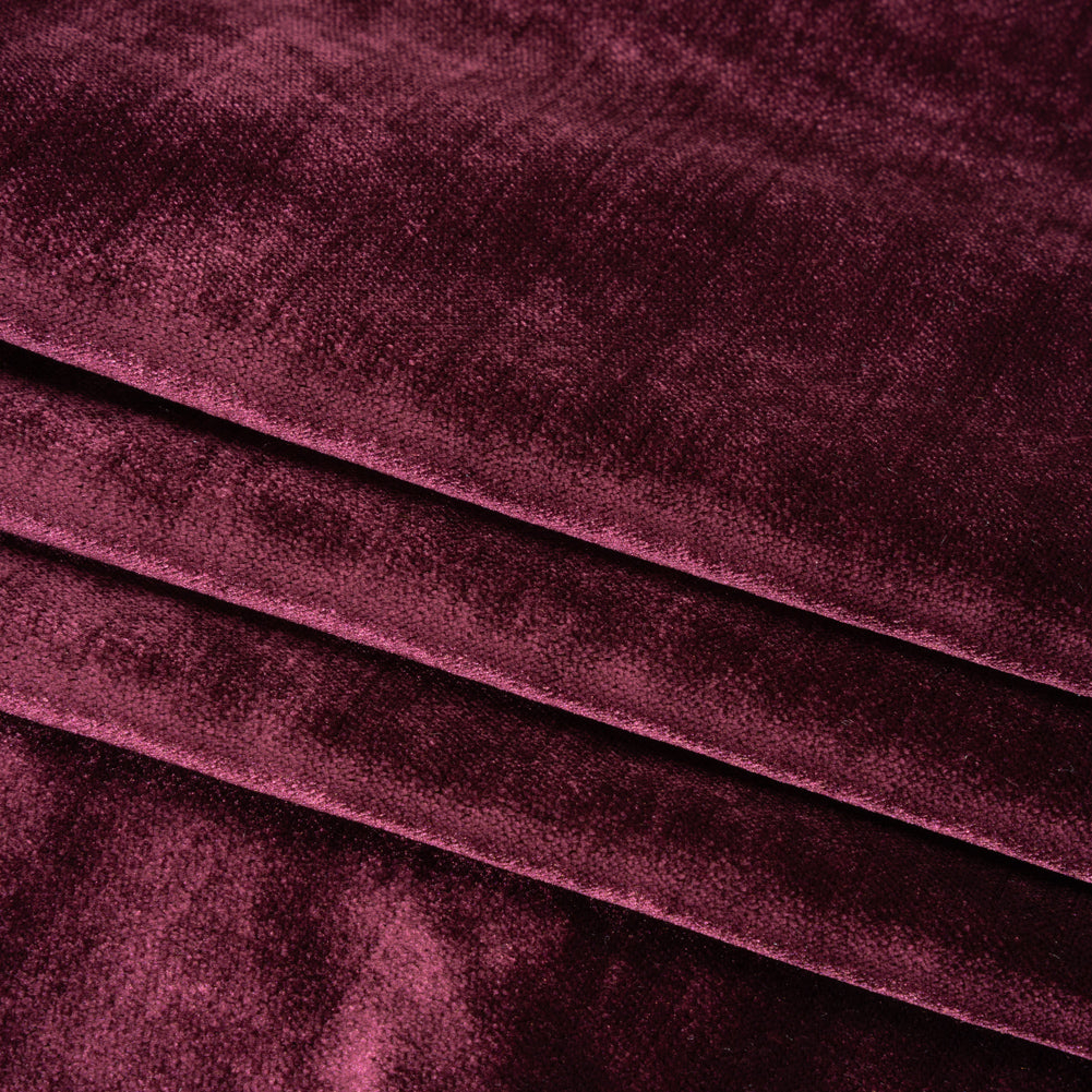 Textured Upholstery Velvet - Zinfandel - Ainslie Collection Folded Textured Upholstery Velvet - Zinfandel - Ainslie Collection Folded
