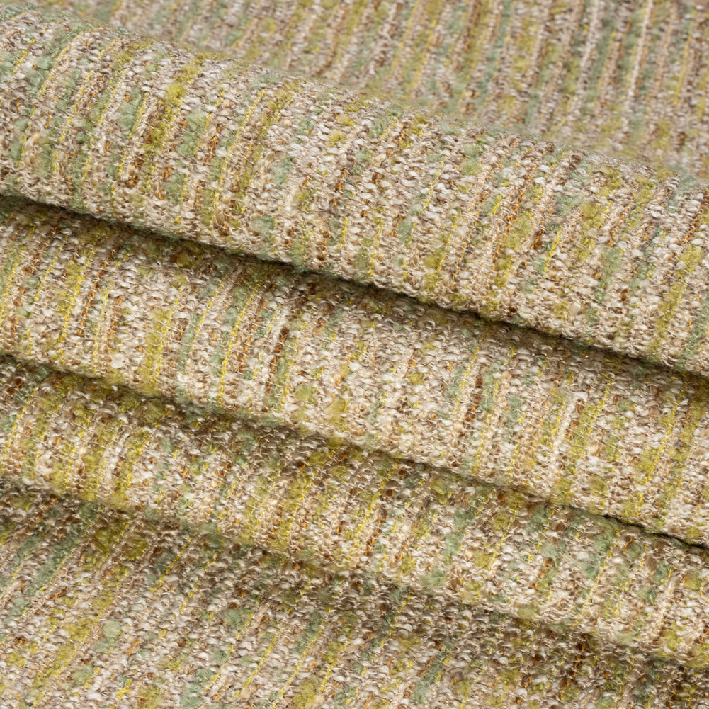 Upholstery Boucle - Limoncello Stripes - Valemount Collection Folded Upholstery Boucle - Limoncello Stripes - Valemount Collection Folded