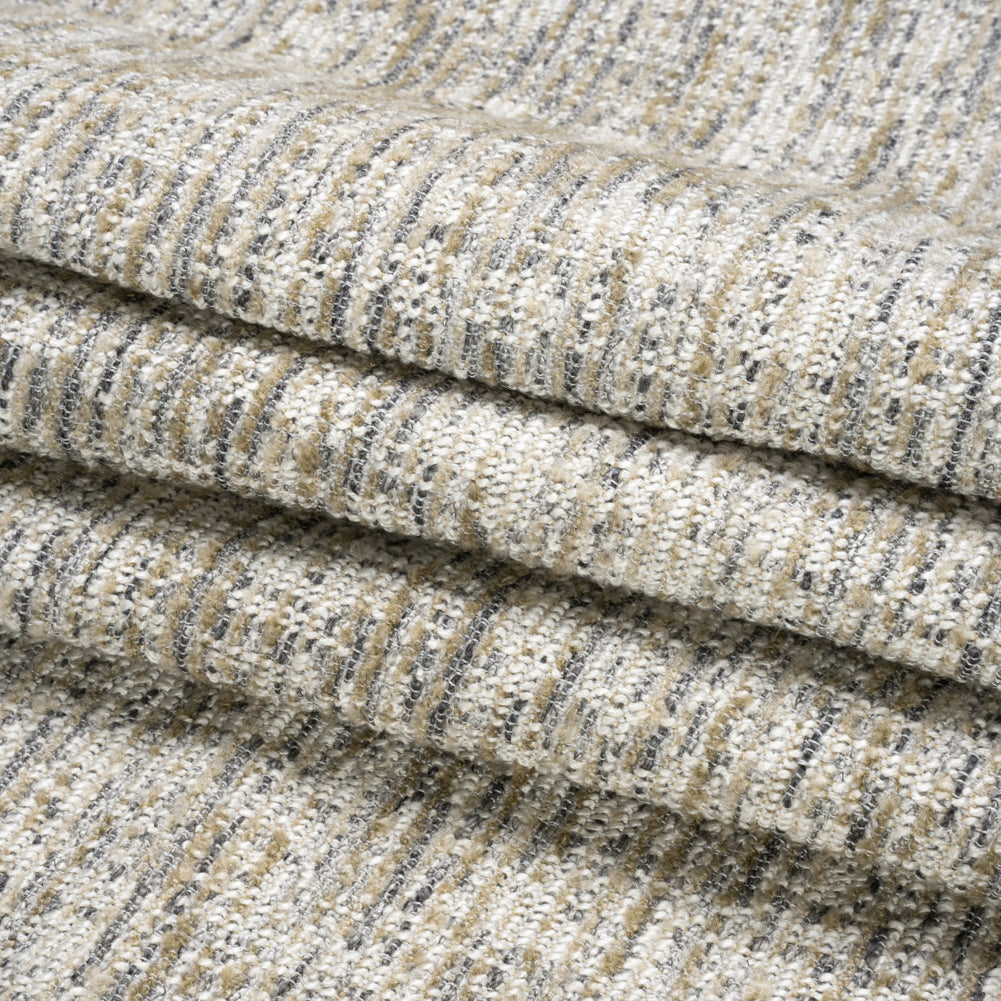 Upholstery Boucle - Stone Stripes - Valemount Collection Folded Upholstery Boucle - Stone Stripes - Valemount Collection Folded