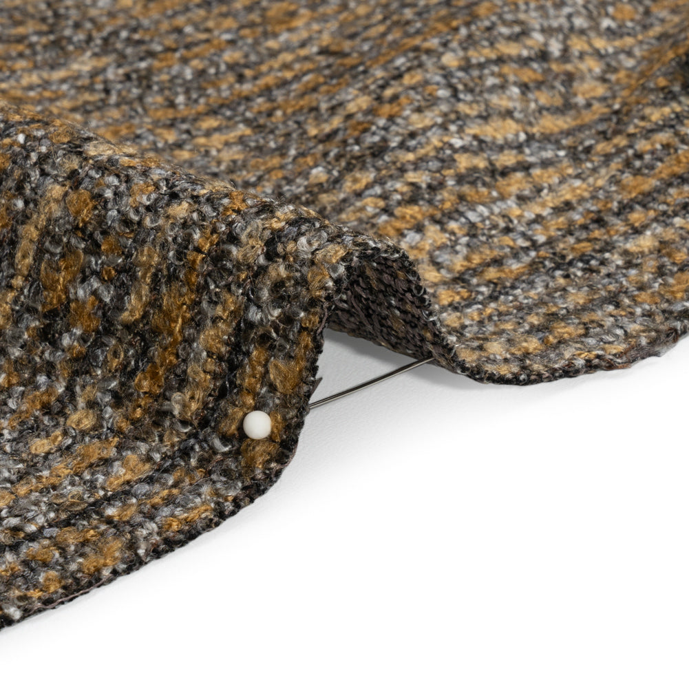 Upholstery Boucle - Walnut Stripes - Valemount Collection Detail Upholstery Boucle - Walnut Stripes - Valemount Collection Detail