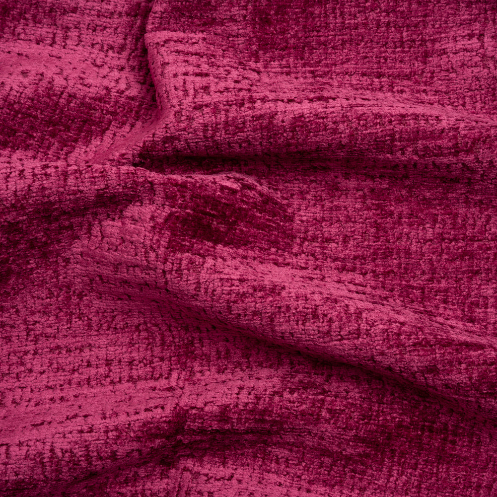 Textured Upholstery Chenille - Boysenberry - Odie Collection Textured Upholstery Chenille - Boysenberry - Odie Collection