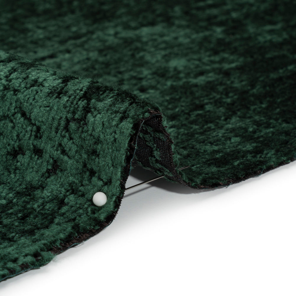 Textured Upholstery Chenille - Emerald - Odie Collection Detail Textured Upholstery Chenille - Emerald - Odie Collection Detail
