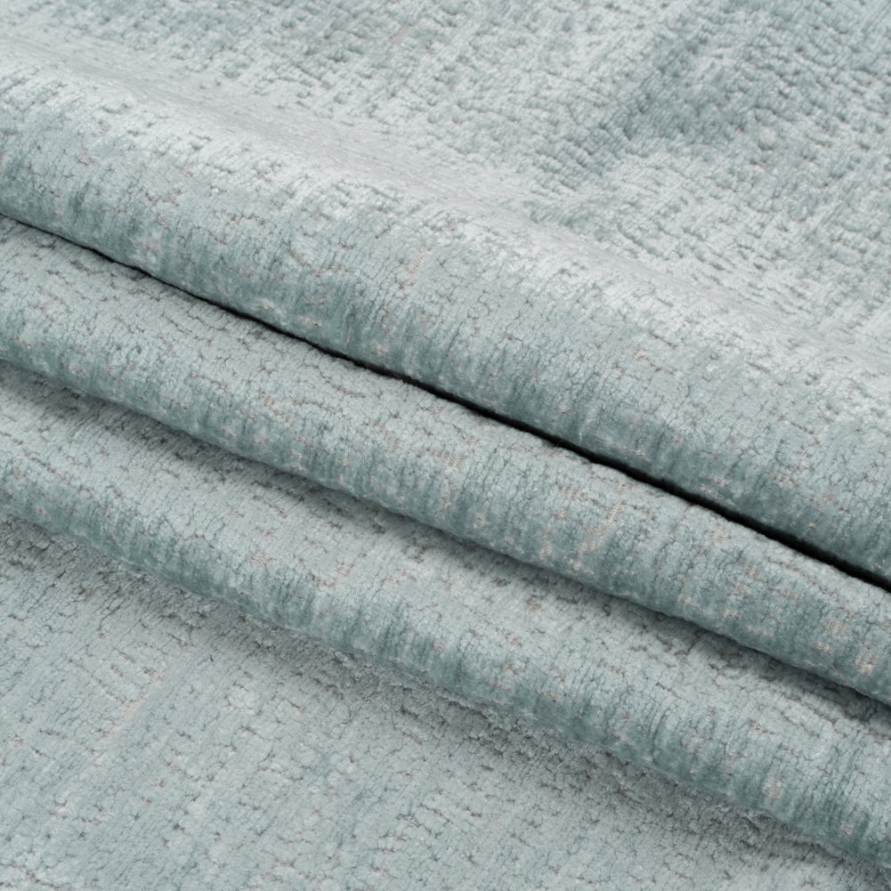 Textured Upholstery Chenille - Ice - Odie Collection Folded Textured Upholstery Chenille - Ice - Odie Collection Folded