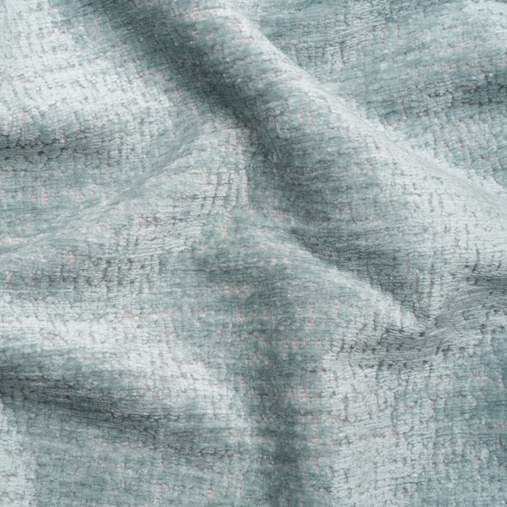 Textured Upholstery Chenille - Ice - Odie Collection Textured Upholstery Chenille - Ice - Odie Collection