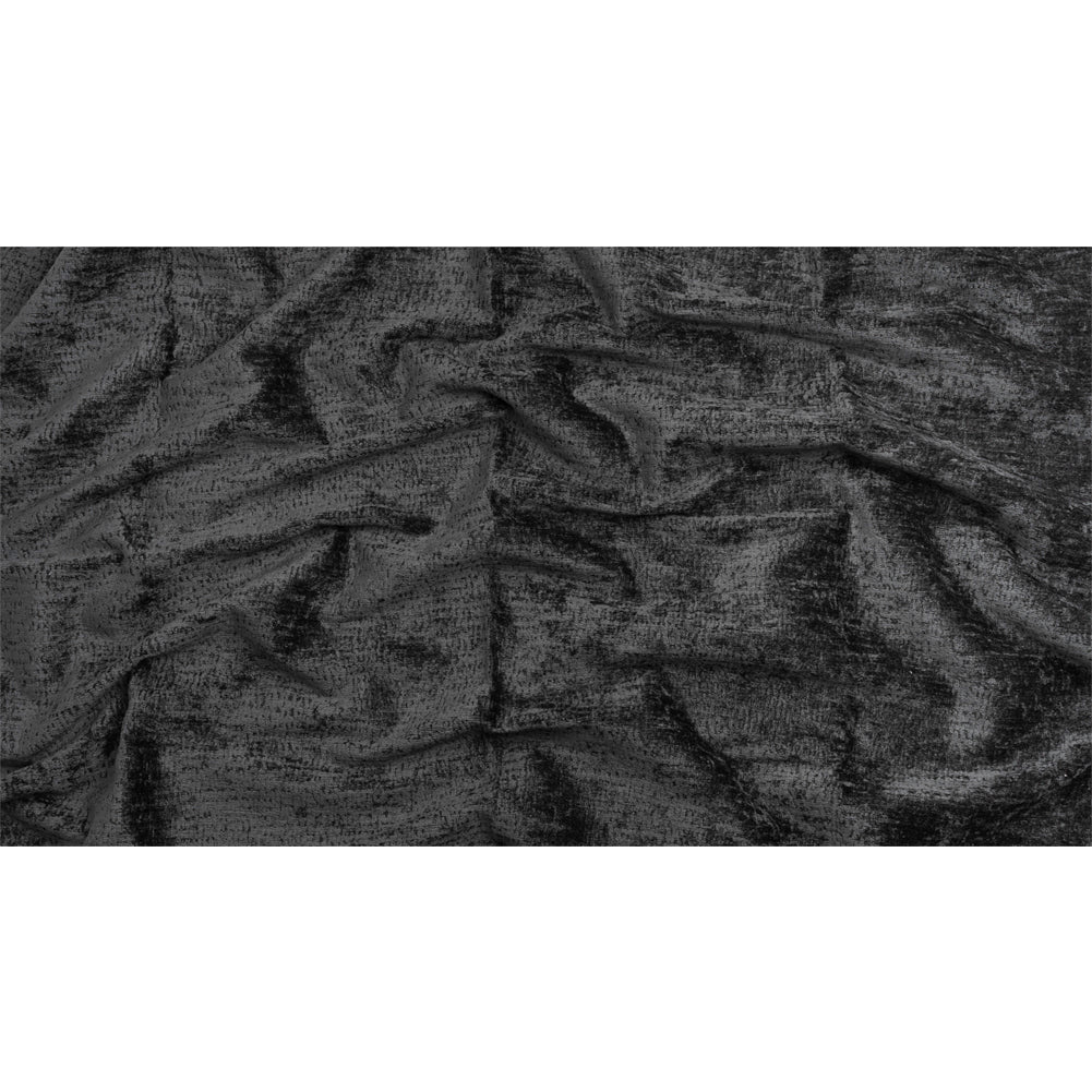 Textured Upholstery Chenille - Onyx - Odie Collection Full Textured Upholstery Chenille - Onyx - Odie Collection Full