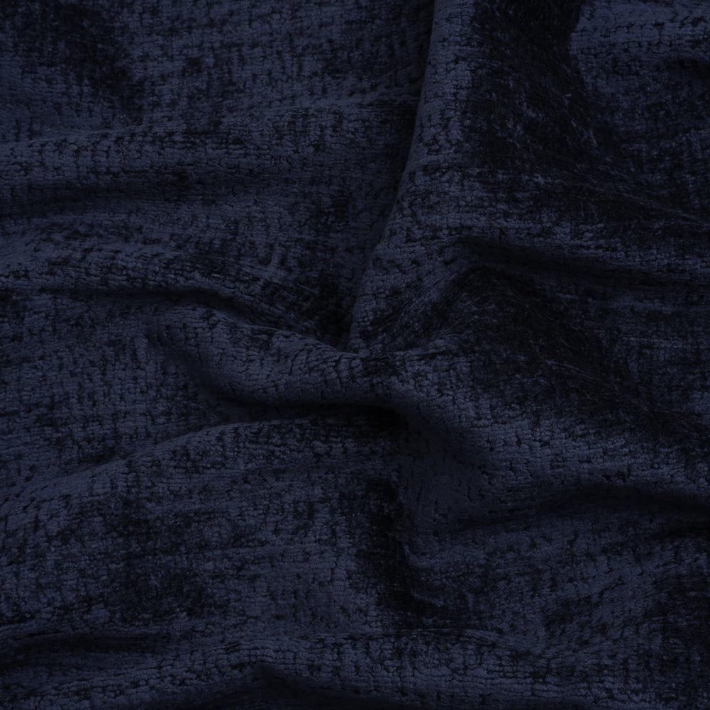 Textured Upholstery Chenille - Sapphire - Odie Collection Textured Upholstery Chenille - Sapphire - Odie Collection