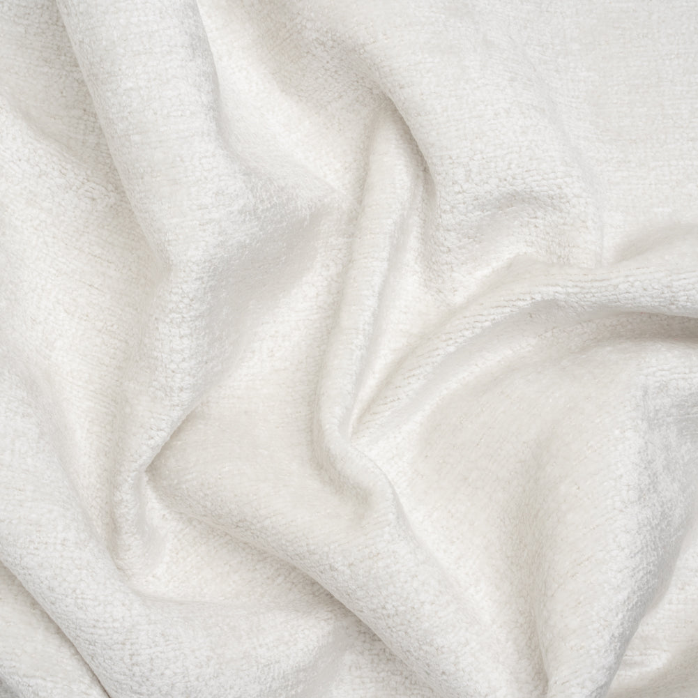 Upholstery Chenille - Snow Monotone Abstract - Timbrell Collection Upholstery Chenille - Snow Monotone Abstract - Timbrell Collection