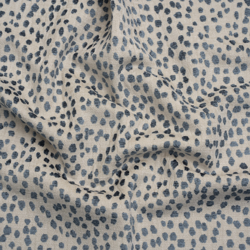 Upholstery Chenille - Azul Spotted - Piperhill Collection Upholstery Chenille - Azul Spotted - Piperhill Collection