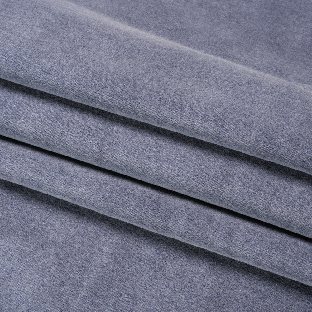 Cotton and Polyester Upholstery Velvet - Heather - Banton Collection Folded Cotton and Polyester Upholstery Velvet - Heather - Banton Collection Folded