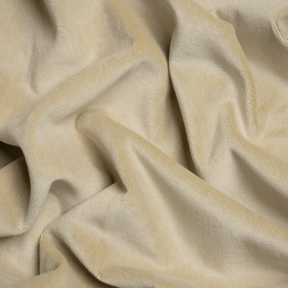 Cotton and Polyester Upholstery Velvet - Sand - Banton Collection Cotton and Polyester Upholstery Velvet - Sand - Banton Collection