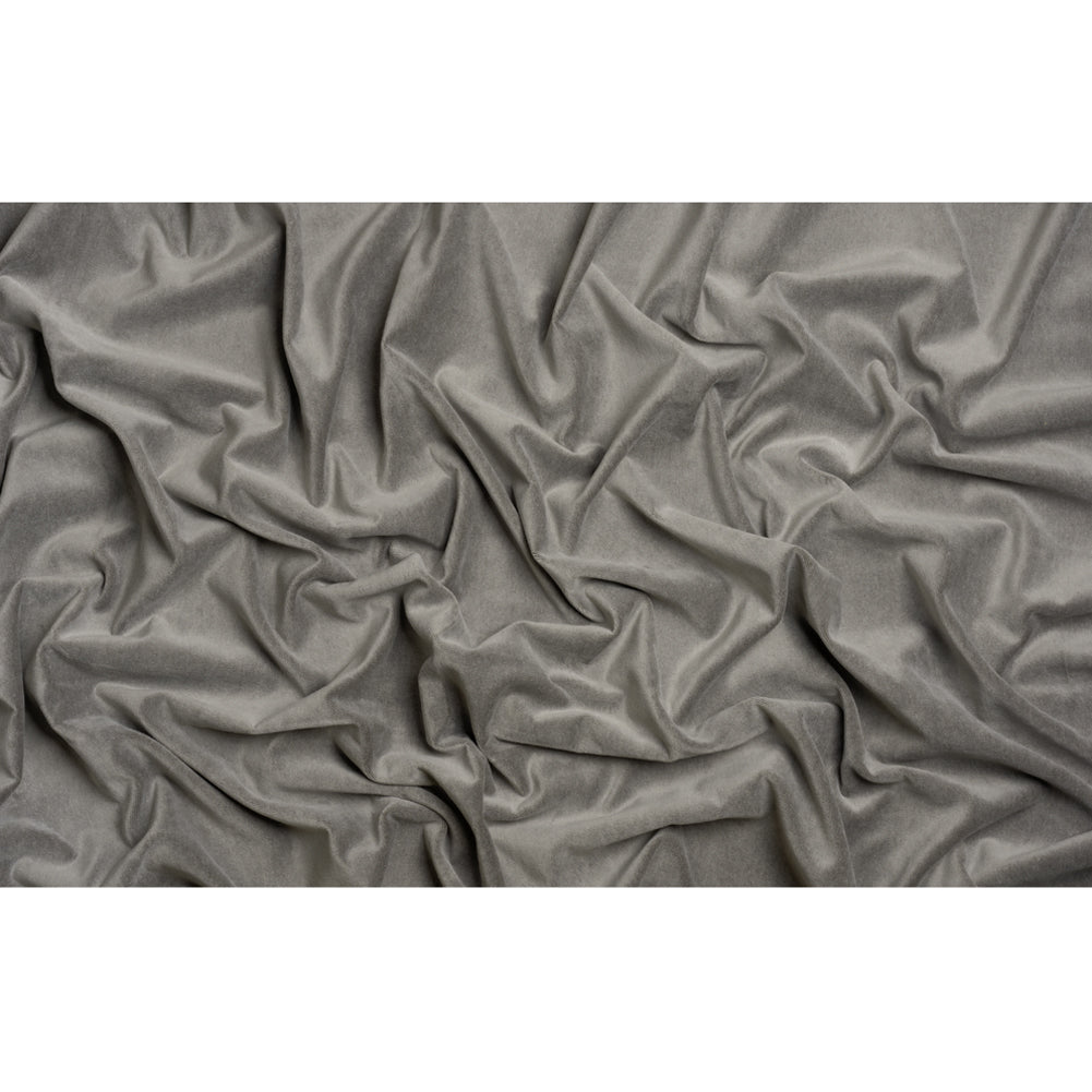 Cotton and Polyester Upholstery Velvet - Silver - Banton Collection Full Cotton and Polyester Upholstery Velvet - Silver - Banton Collection Full