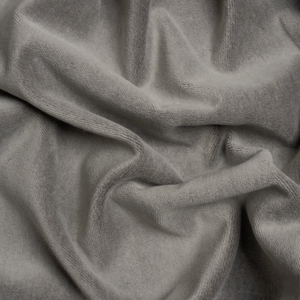 Cotton and Polyester Upholstery Velvet - Silver - Banton Collection Cotton and Polyester Upholstery Velvet - Silver - Banton Collection