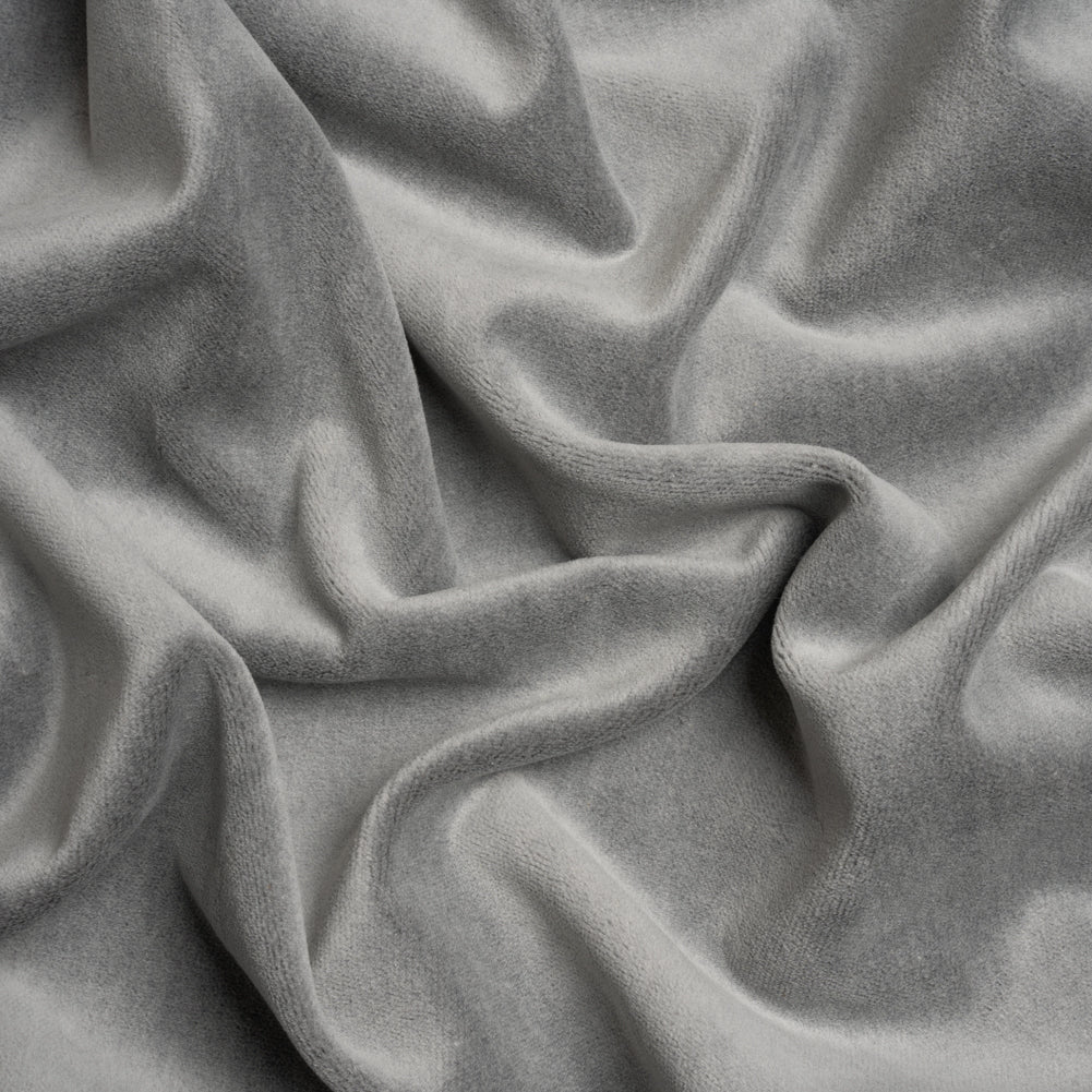 Cotton and Polyester Upholstery Velvet - Slate - Banton Collection Cotton and Polyester Upholstery Velvet - Slate - Banton Collection