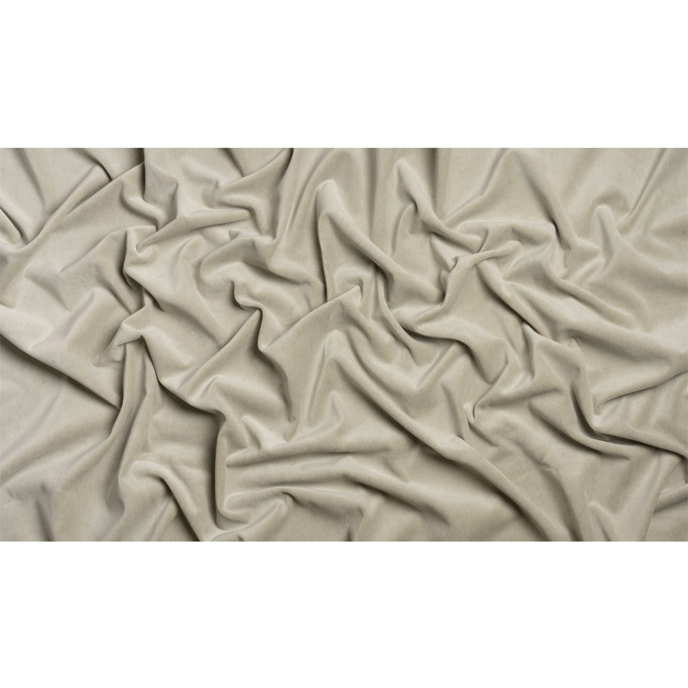 Cotton and Polyester Upholstery Velvet - Stone - Banton Collection Full Cotton and Polyester Upholstery Velvet - Stone - Banton Collection Full