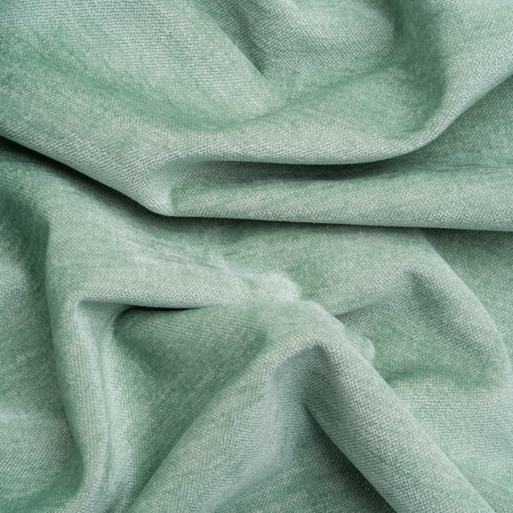 Upholstery Chenille with Latex Backing - Aqua - Tonnet Collection Upholstery Chenille with Latex Backing - Aqua - Tonnet Collection