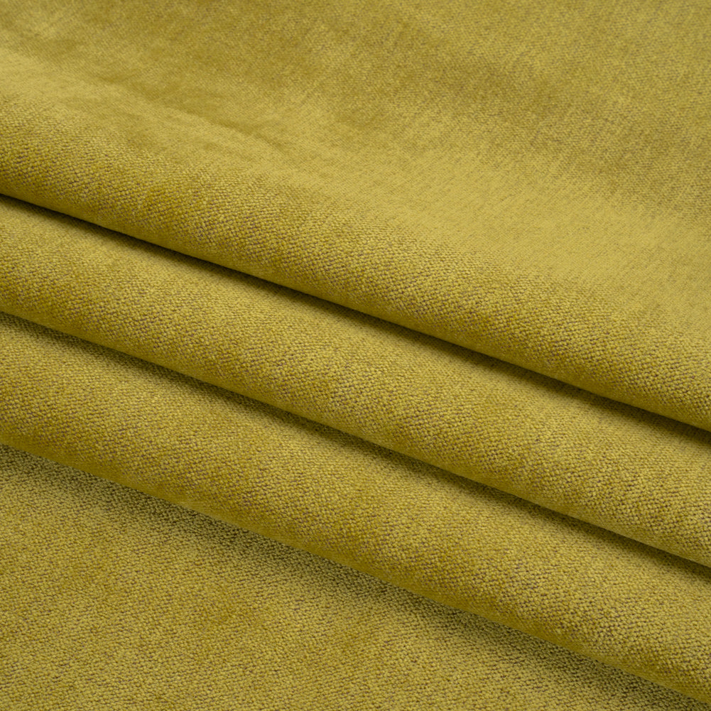 Upholstery Chenille with Latex Backing - Avocado - Tonnet Collection Folded Upholstery Chenille with Latex Backing - Avocado - Tonnet Collection Folded