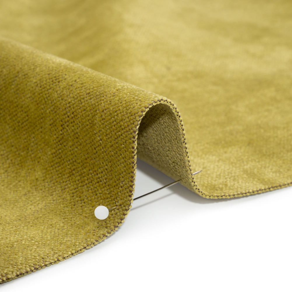 Upholstery Chenille with Latex Backing - Avocado - Tonnet Collection Detail Upholstery Chenille with Latex Backing - Avocado - Tonnet Collection Detail