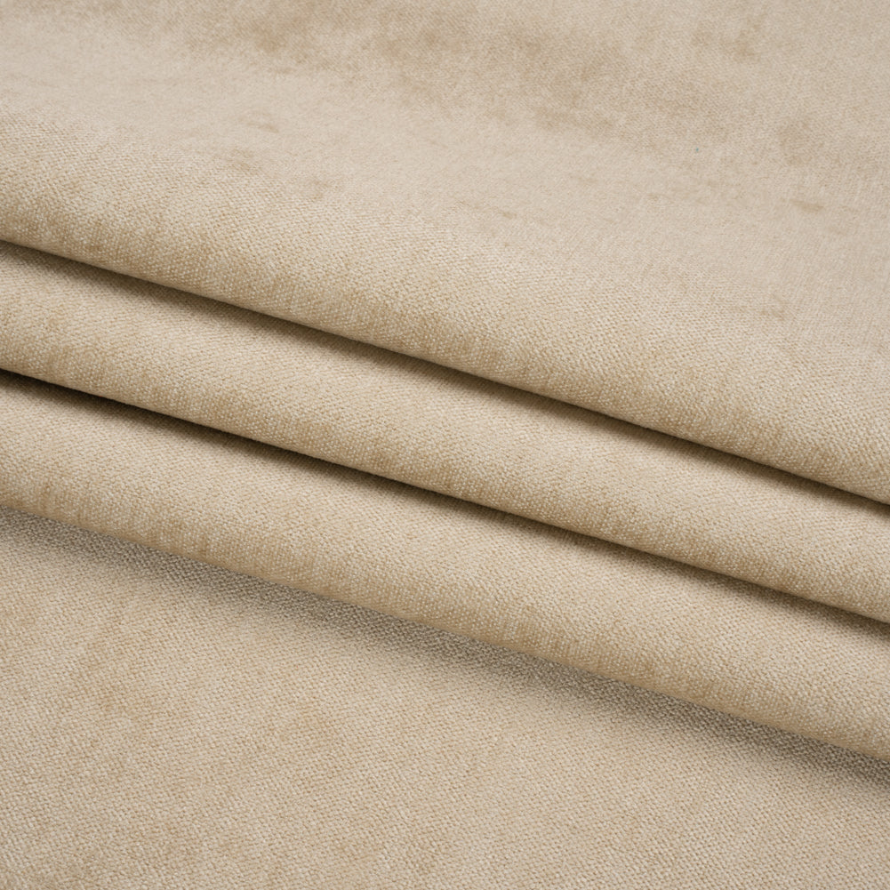Upholstery Chenille with Latex Backing - Bisque - Tonnet Collection Folded Upholstery Chenille with Latex Backing - Bisque - Tonnet Collection Folded