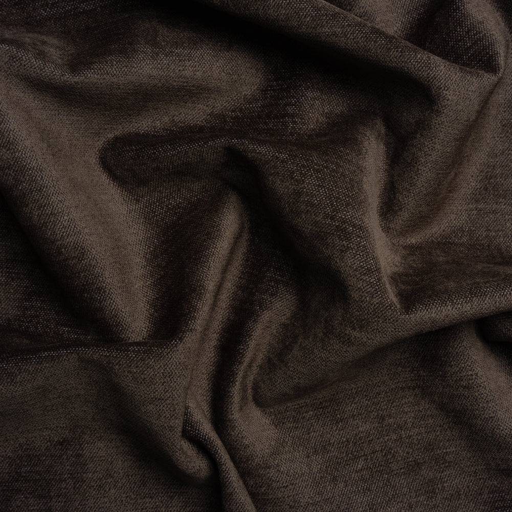 Upholstery Chenille with Latex Backing - Black Walnut - Tonnet Collection Upholstery Chenille with Latex Backing - Black Walnut - Tonnet Collection