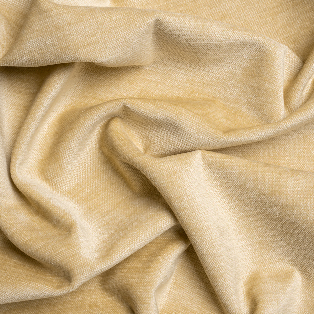 Upholstery Chenille with Latex Backing - Buttercream - Tonnet Collection Upholstery Chenille with Latex Backing - Buttercream - Tonnet Collection