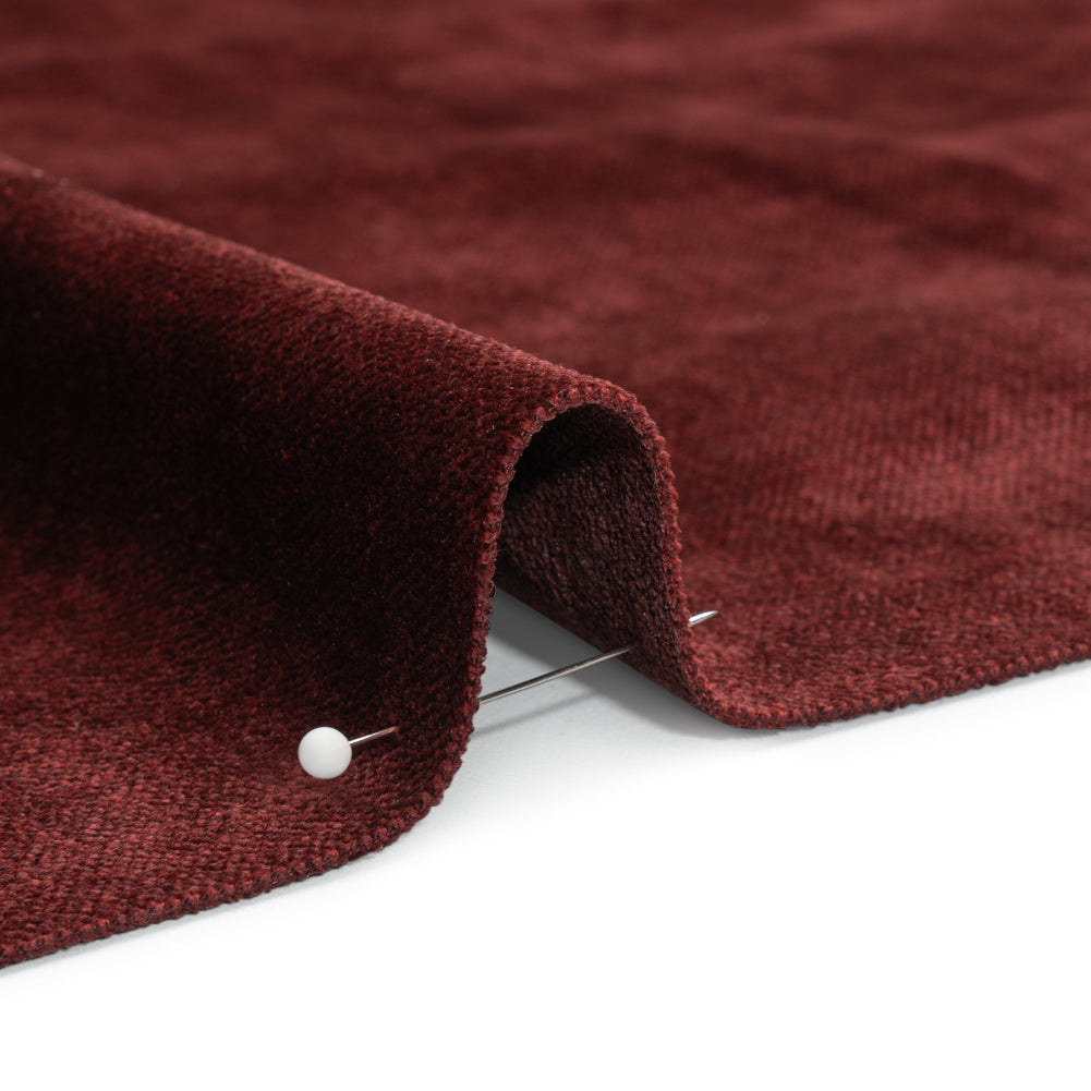 Upholstery Chenille with Latex Backing - Cabernet - Tonnet Collection Detail Upholstery Chenille with Latex Backing - Cabernet - Tonnet Collection Detail