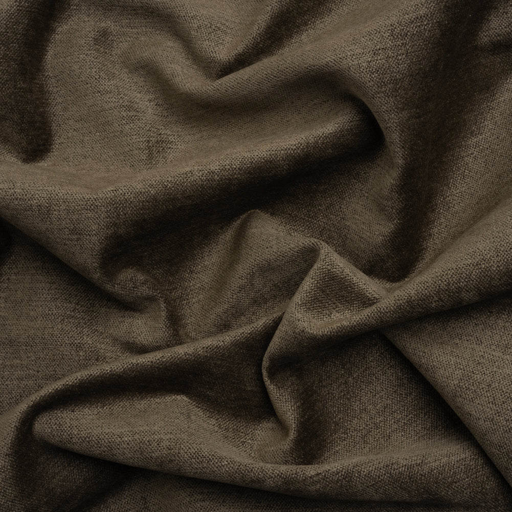 Upholstery Chenille with Latex Backing - Char - Tonnet Collection Upholstery Chenille with Latex Backing - Char - Tonnet Collection