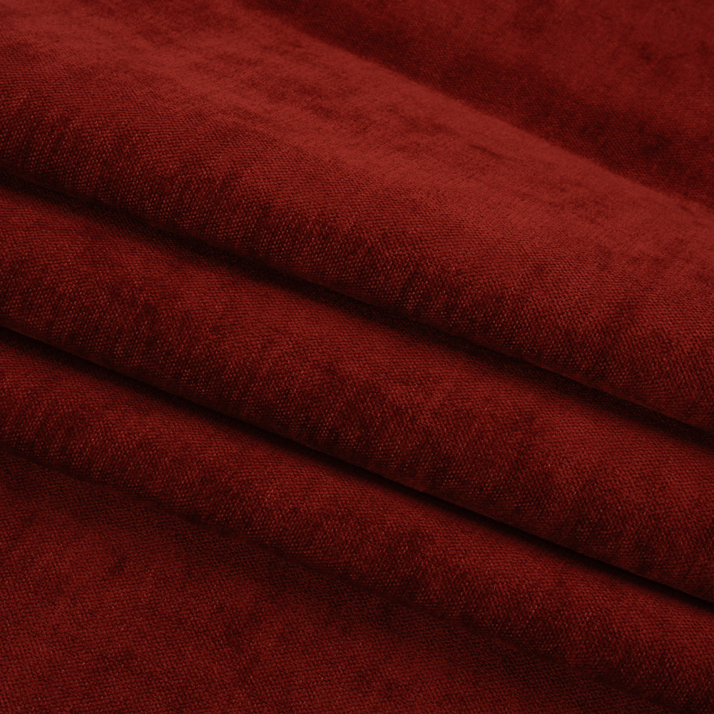 Upholstery Chenille with Latex Backing - Chili Pepper - Tonnet Collection Folded Upholstery Chenille with Latex Backing - Chili Pepper - Tonnet Collection Folded
