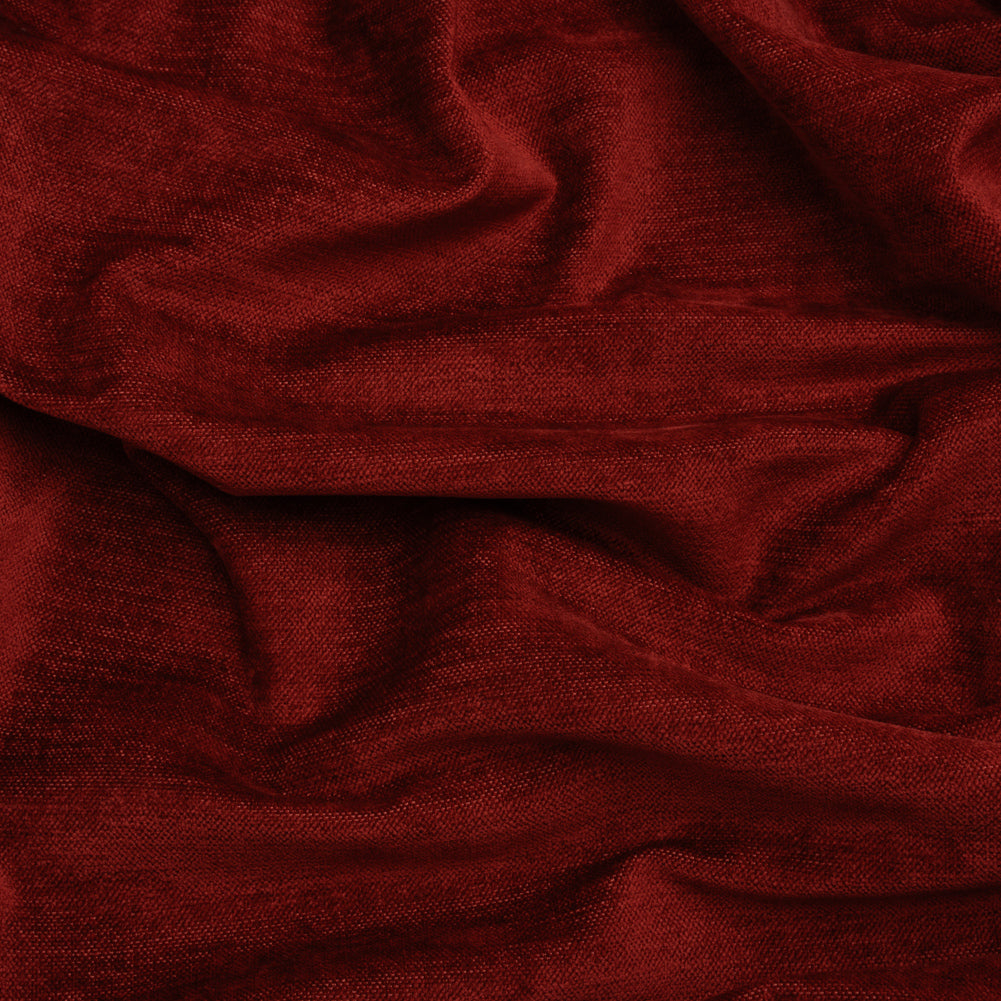 Upholstery Chenille with Latex Backing - Chili Pepper - Tonnet Collection Upholstery Chenille with Latex Backing - Chili Pepper - Tonnet Collection