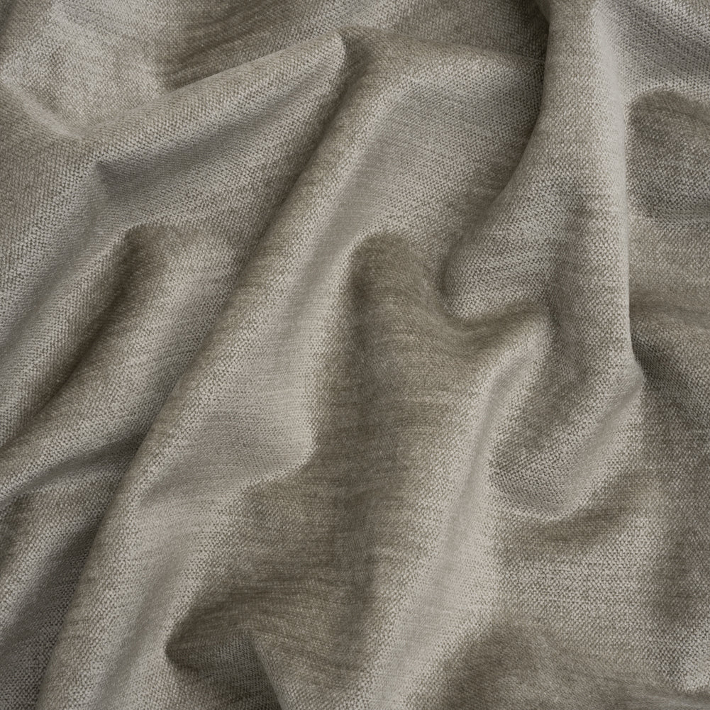 Upholstery Chenille with Latex Backing - Chrome - Tonnet Collection Upholstery Chenille with Latex Backing - Chrome - Tonnet Collection