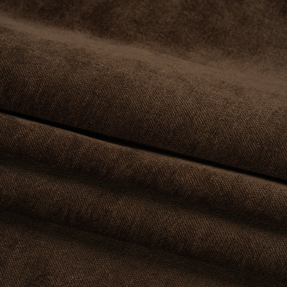 Upholstery Chenille with Latex Backing - Espresso - Tonnet Collection Folded Upholstery Chenille with Latex Backing - Espresso - Tonnet Collection Folded