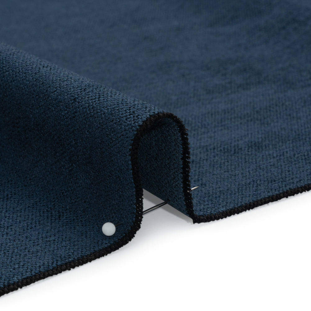 Upholstery Chenille with Latex Backing - Indigo - Tonnet Collection Detail Upholstery Chenille with Latex Backing - Indigo - Tonnet Collection Detail