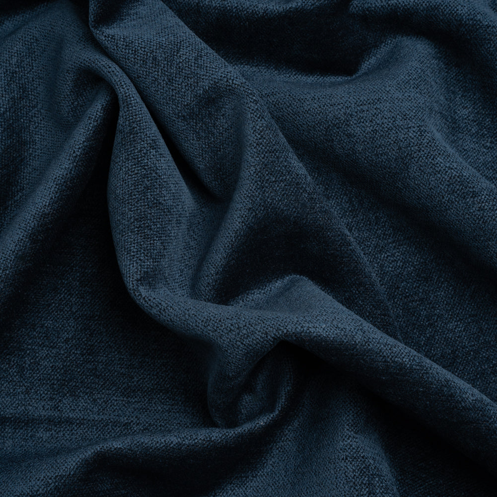 Upholstery Chenille with Latex Backing - Indigo - Tonnet Collection Upholstery Chenille with Latex Backing - Indigo - Tonnet Collection
