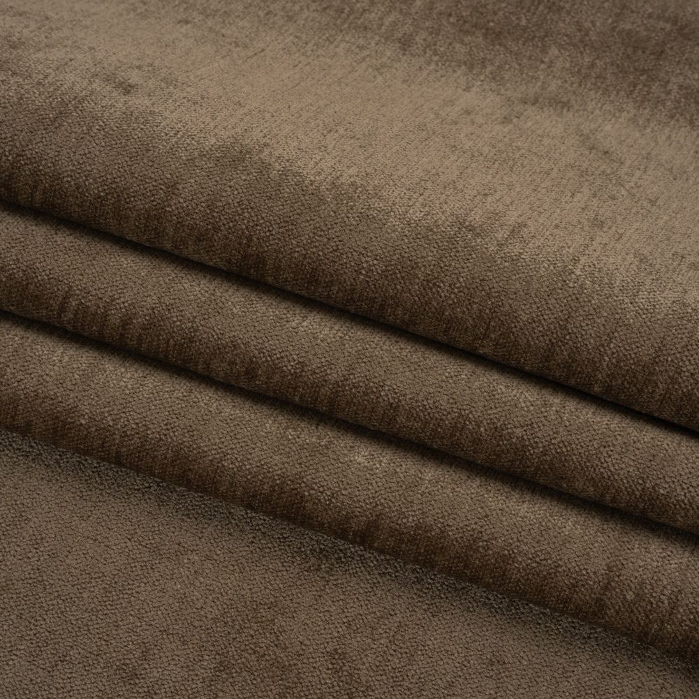 Upholstery Chenille with Latex Backing - Mocha - Tonnet Collection Folded Upholstery Chenille with Latex Backing - Mocha - Tonnet Collection Folded