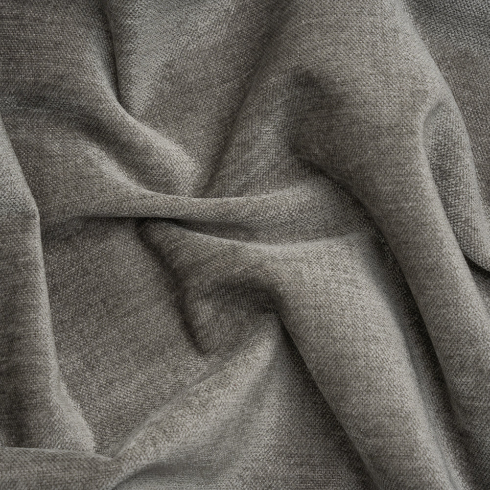 Upholstery Chenille with Latex Backing - Platinum - Tonnet Collection Upholstery Chenille with Latex Backing - Platinum - Tonnet Collection