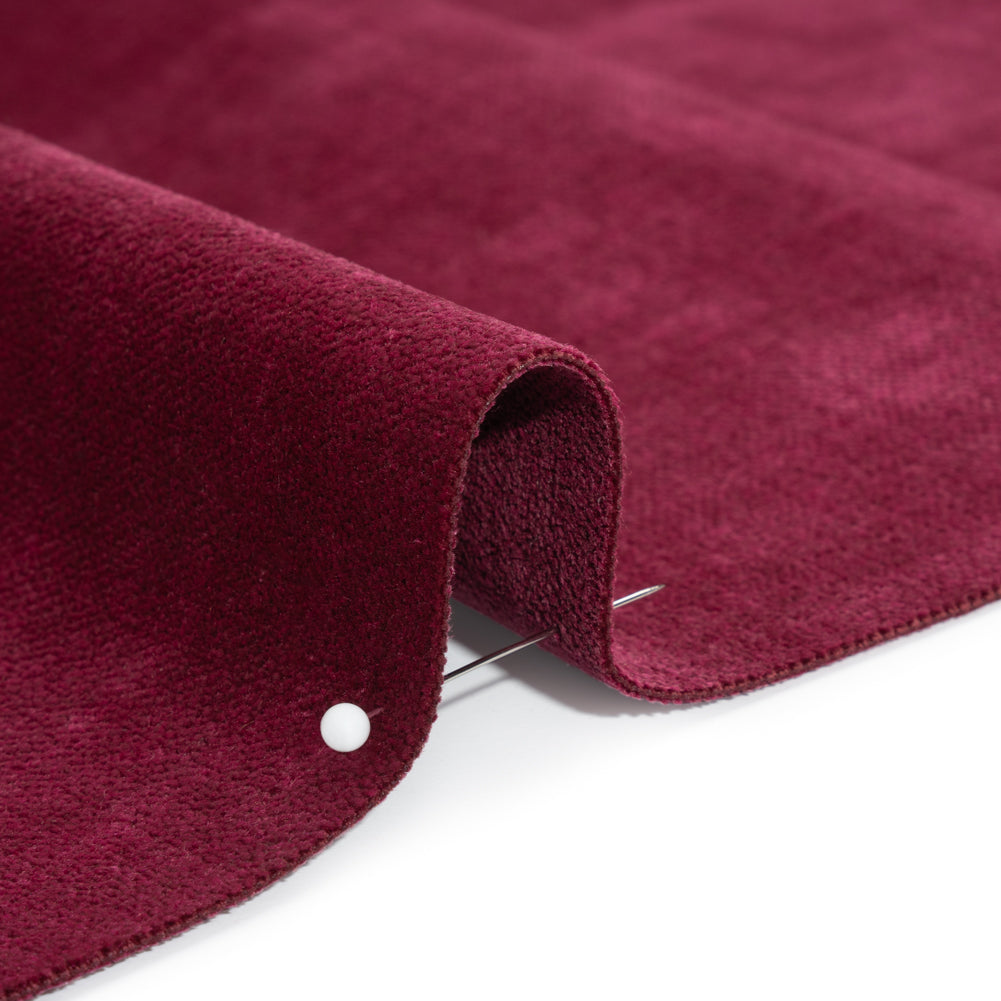 Upholstery Chenille with Latex Backing - Raspberry - Tonnet Collection Detail Upholstery Chenille with Latex Backing - Raspberry - Tonnet Collection Detail